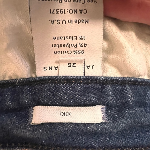 James Jeans Kiki Frayed Hem Crop Jeans Blue Size 26 - Picture 4 of 5